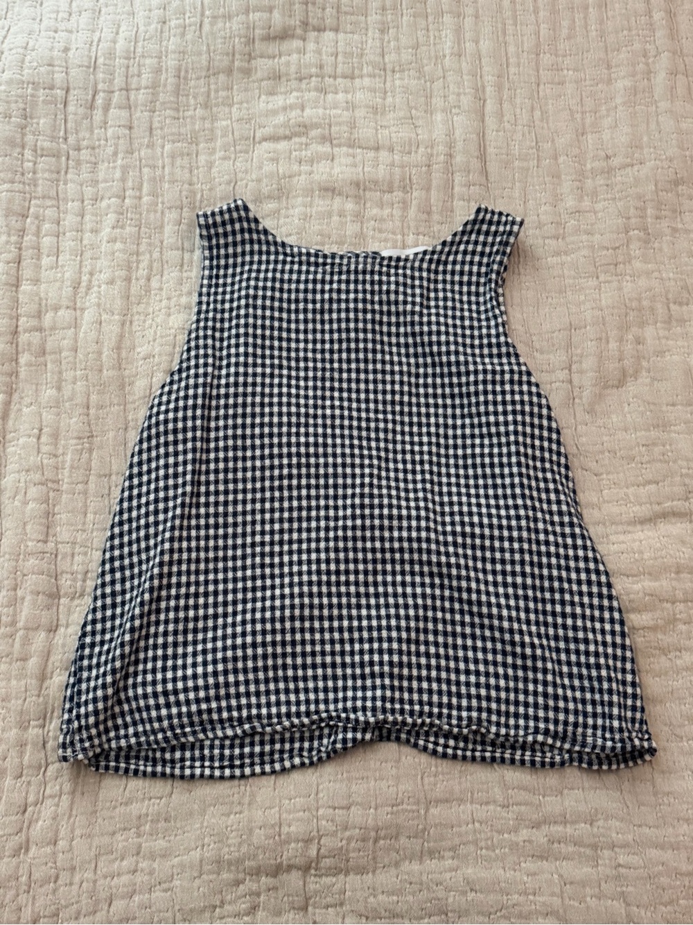 Gingham tank top